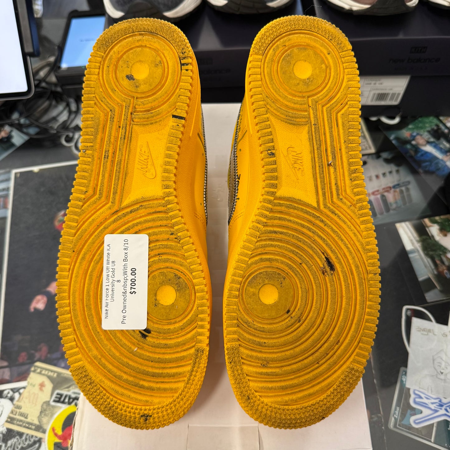 Nike Air Force 1 Low Off White ICA University Gold U8