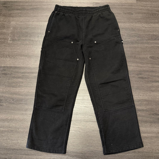 Supreme Double Knee Black Sweatpants