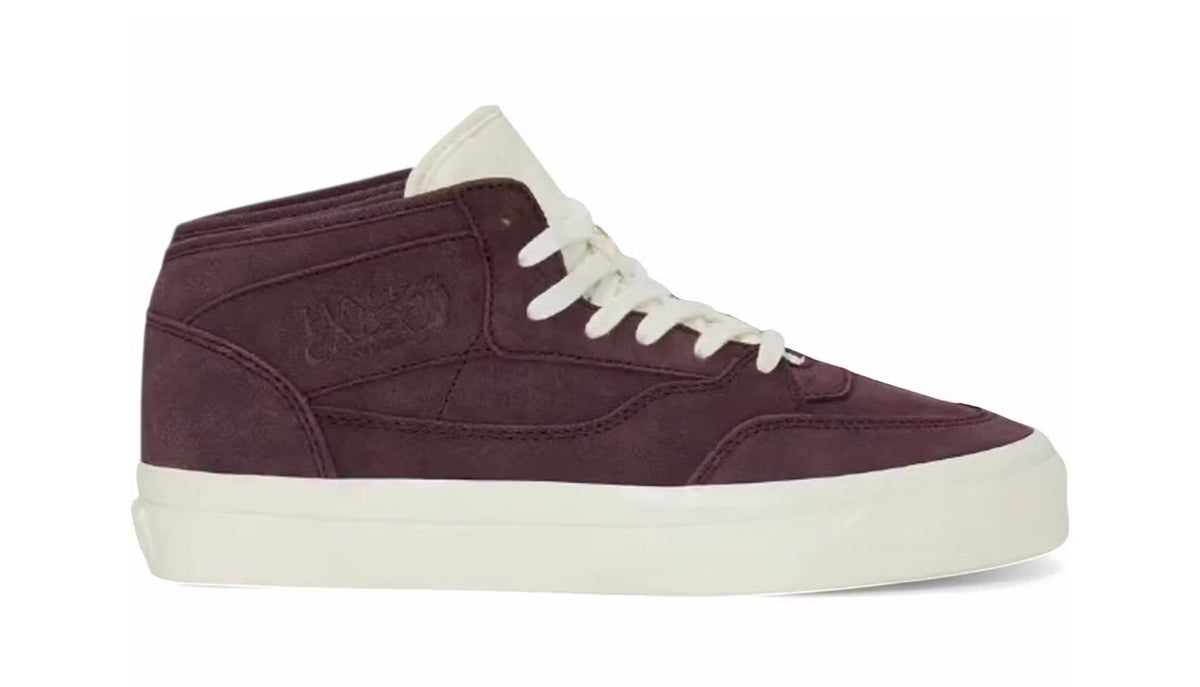 Vans Half Cab JJJJound Burgundy White