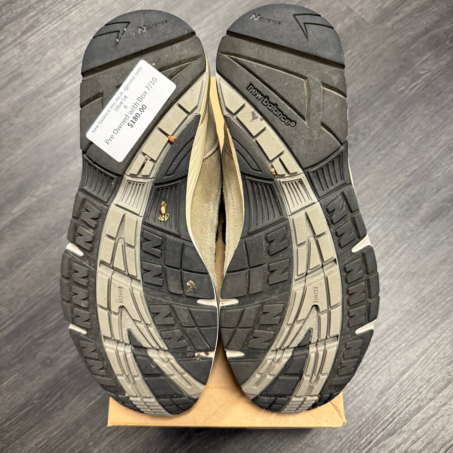 New Balance 991 MiUK Jjjjound Grey Olive U8
