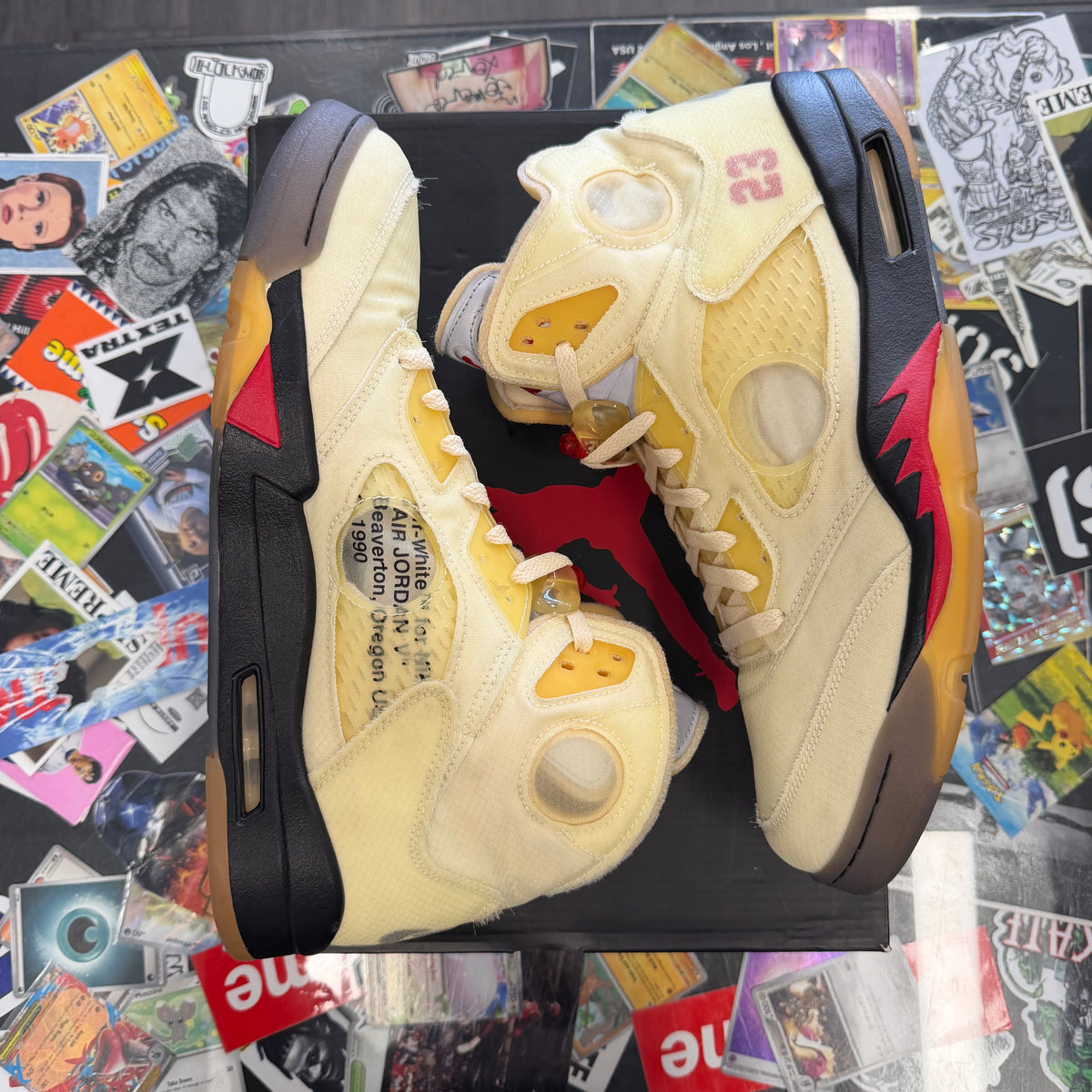 Jordan 5 Retro Off White Sail U14