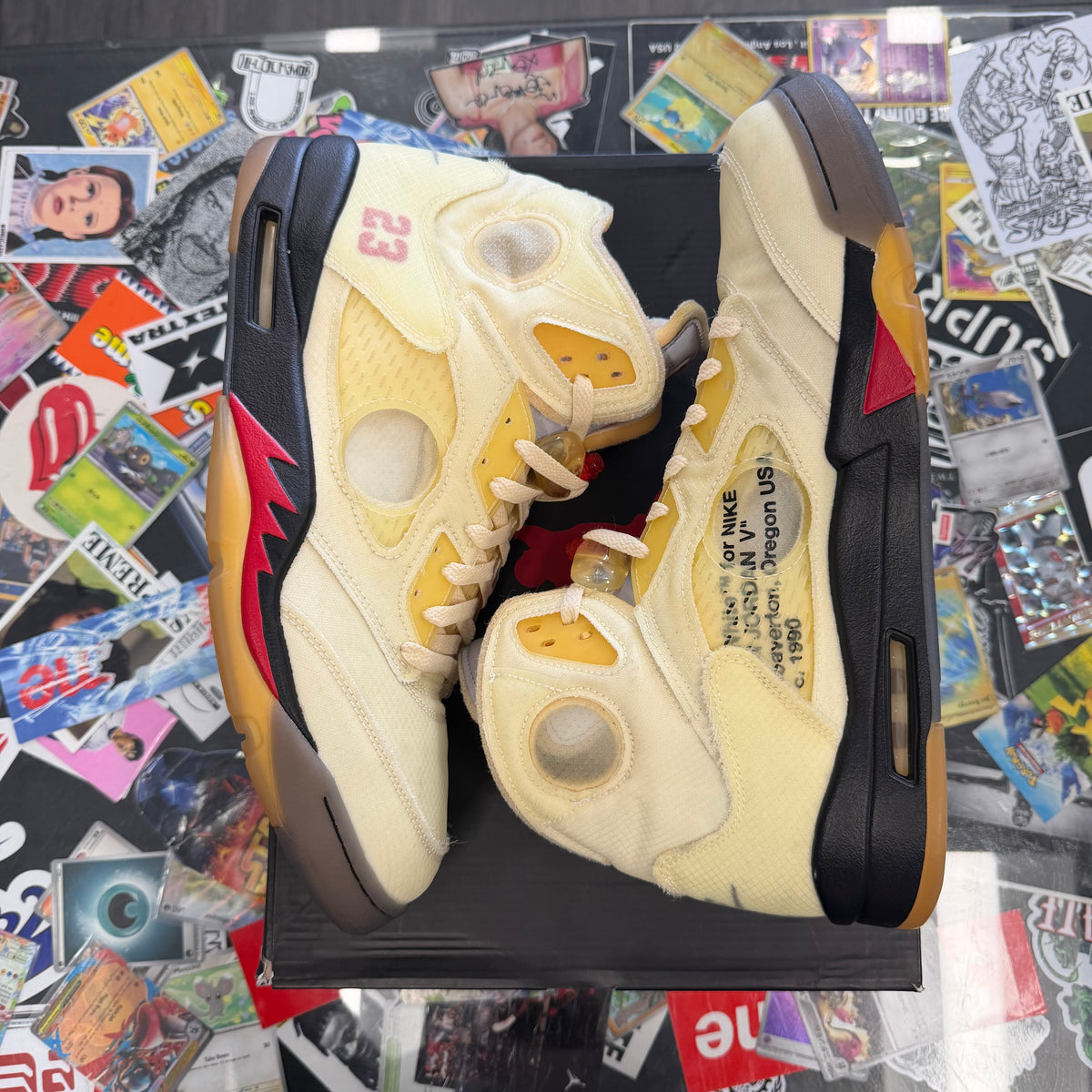 Jordan 5 Retro Off White Sail U14
