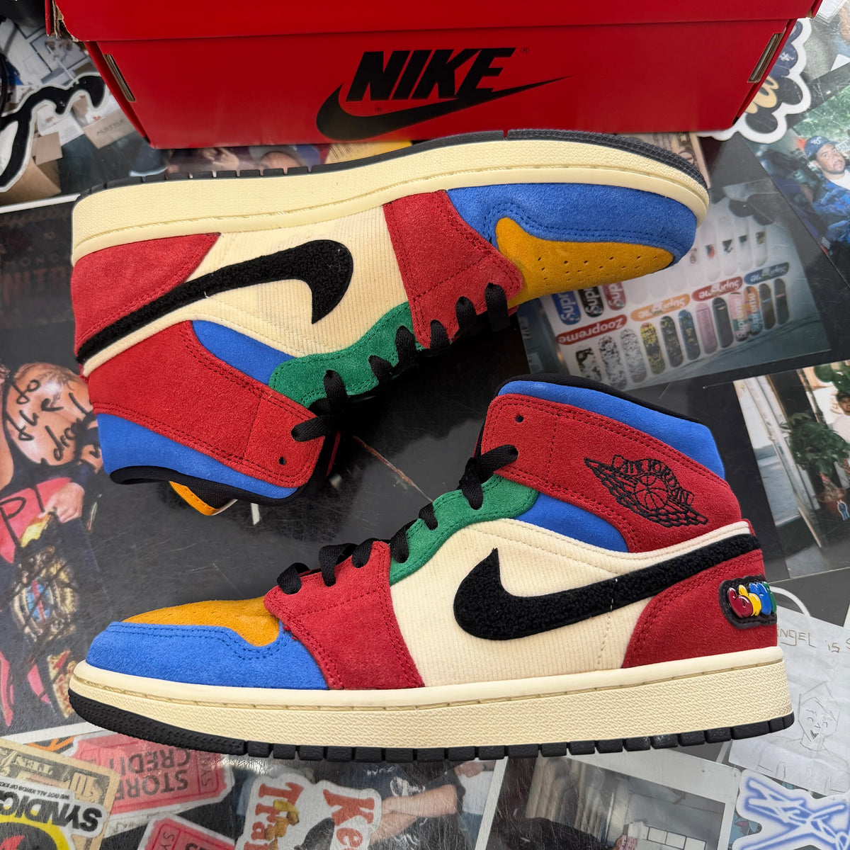 Jordan 1 Mid Fearless Blue The Great U9