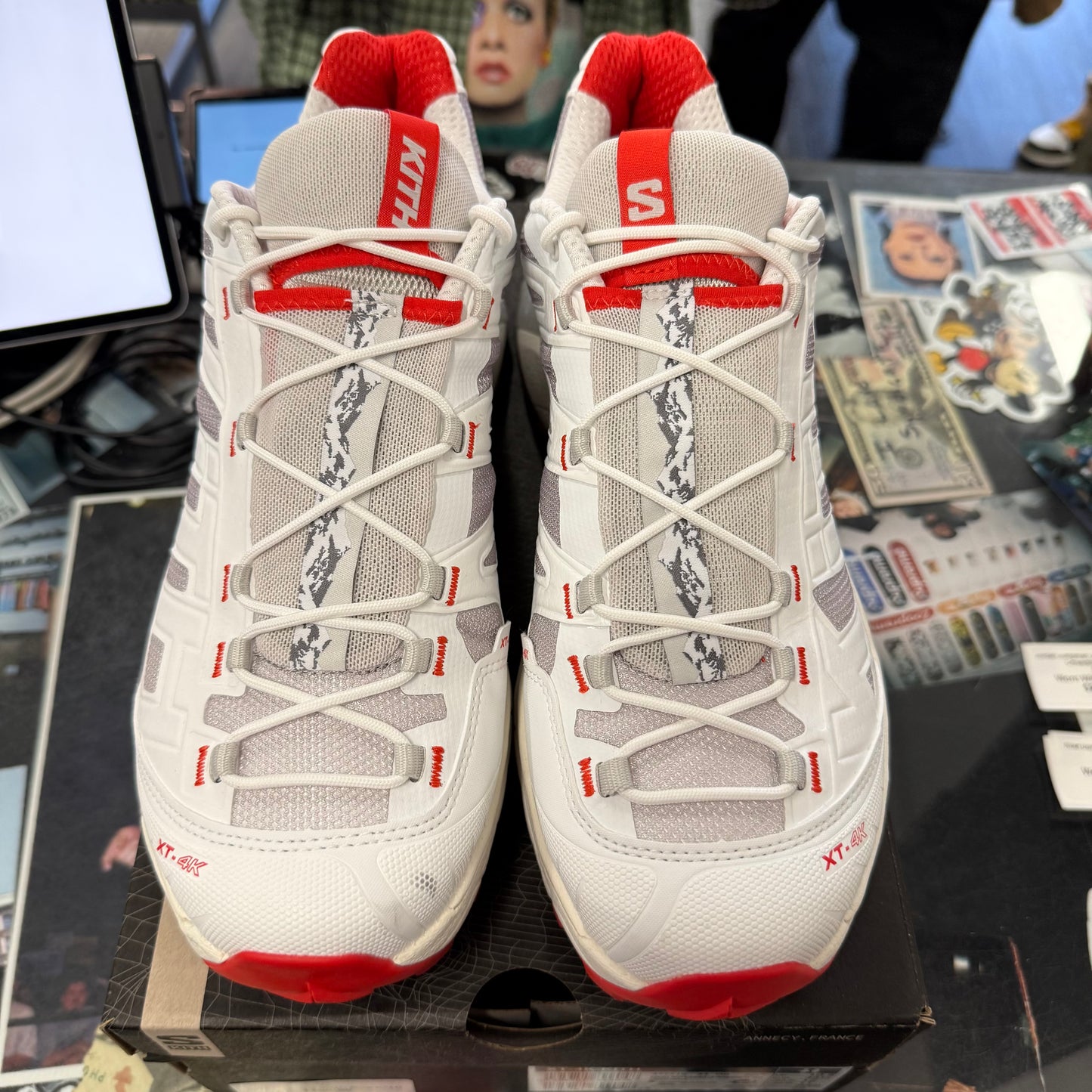 Salomon XT-4K Kith Kithmas White Red