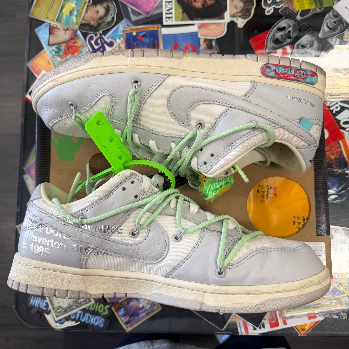Nike Dunk Low Off White Lot 7 U10.5