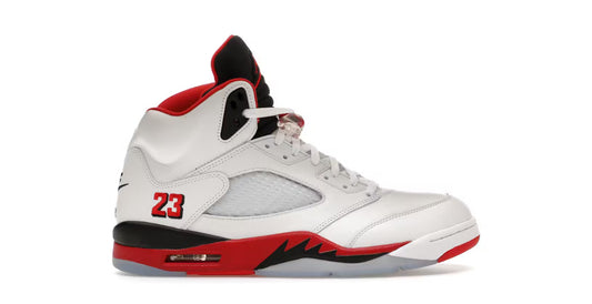 Jordan 5 Retro Fire Red Black Tongue (2025)