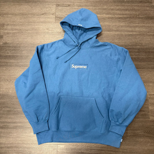 Supreme Box Logo Hooded Sweatshirt (FW23) Blue