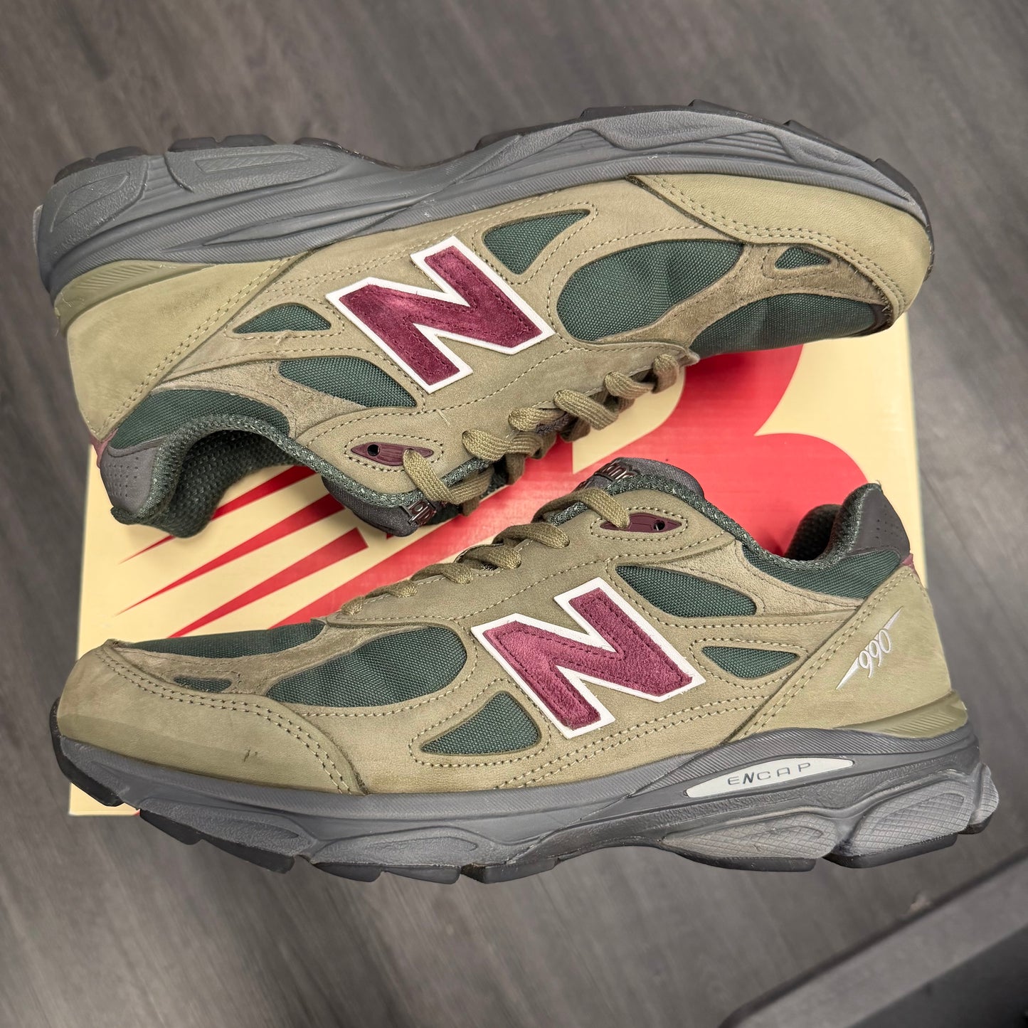 New Balance 990v3 MiUSA Teddy Santis Green Purple