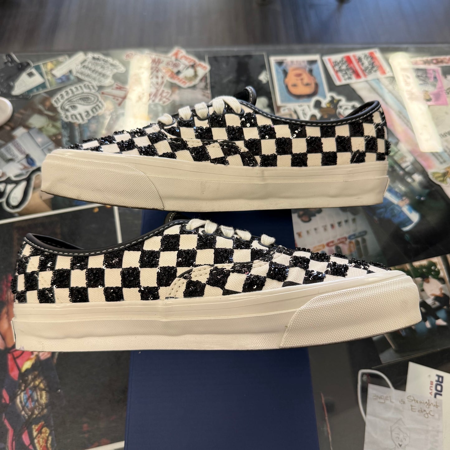 Vans LX Authentic 44 Beaded Checkerboard Black White