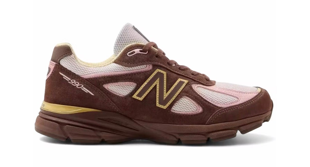 New Balance 990v4 MiUSA Pumpernickel Pink Chalk