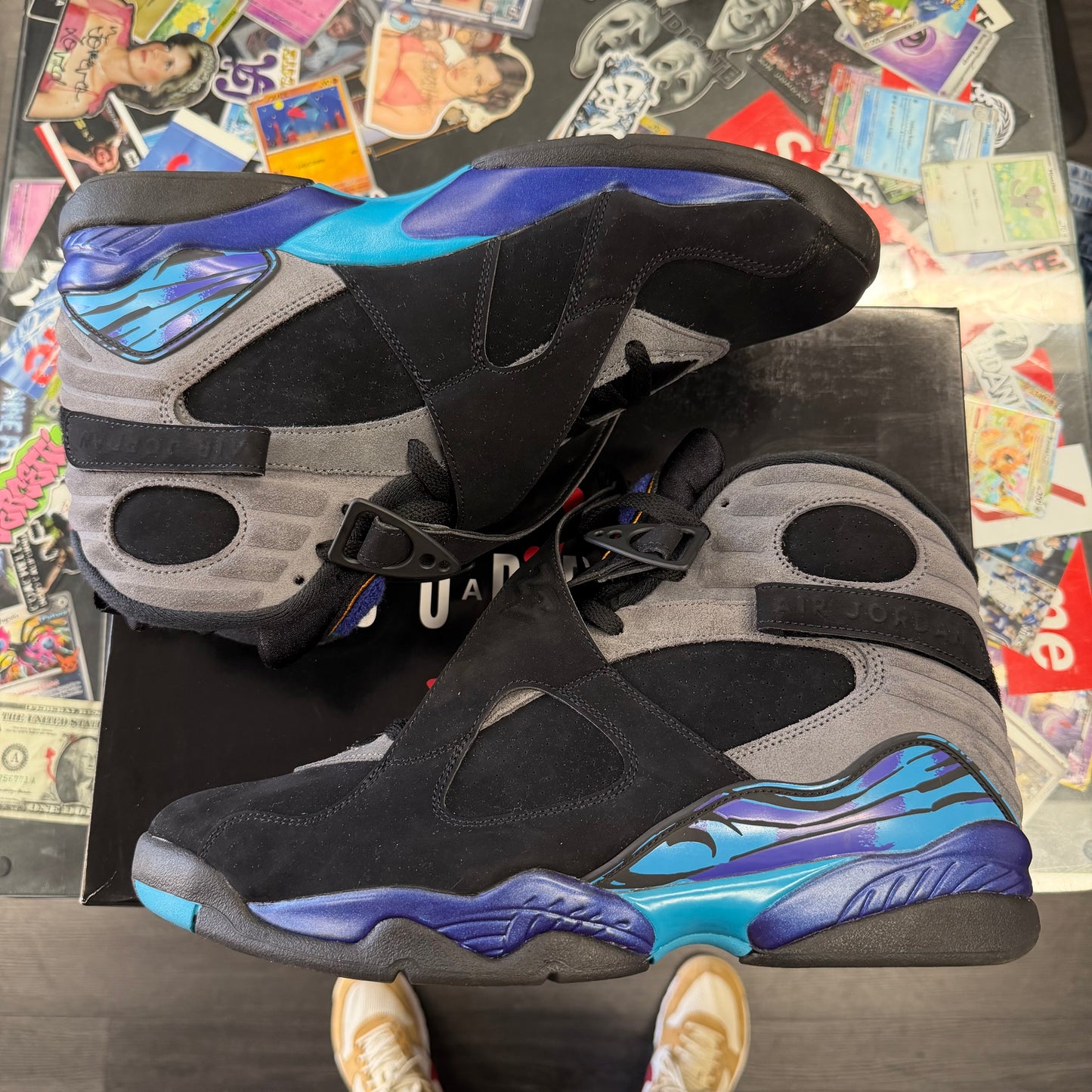 Jordan 8 Retro Aqua 2025 U13