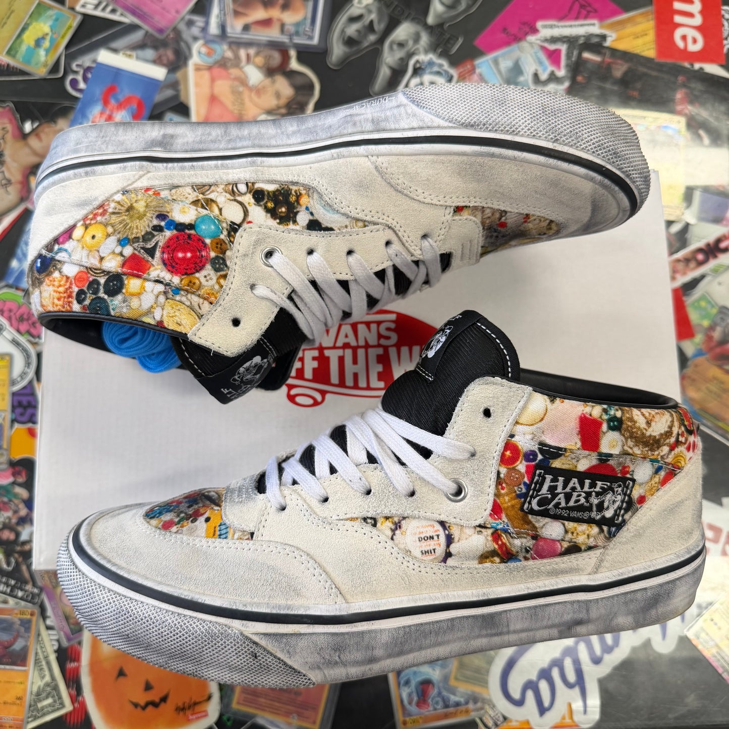 Vans Half Cab Supreme x Mike Kelley White