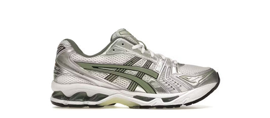 Asics Gel Kayano 14 White Pure Silver Slate Grey Sage