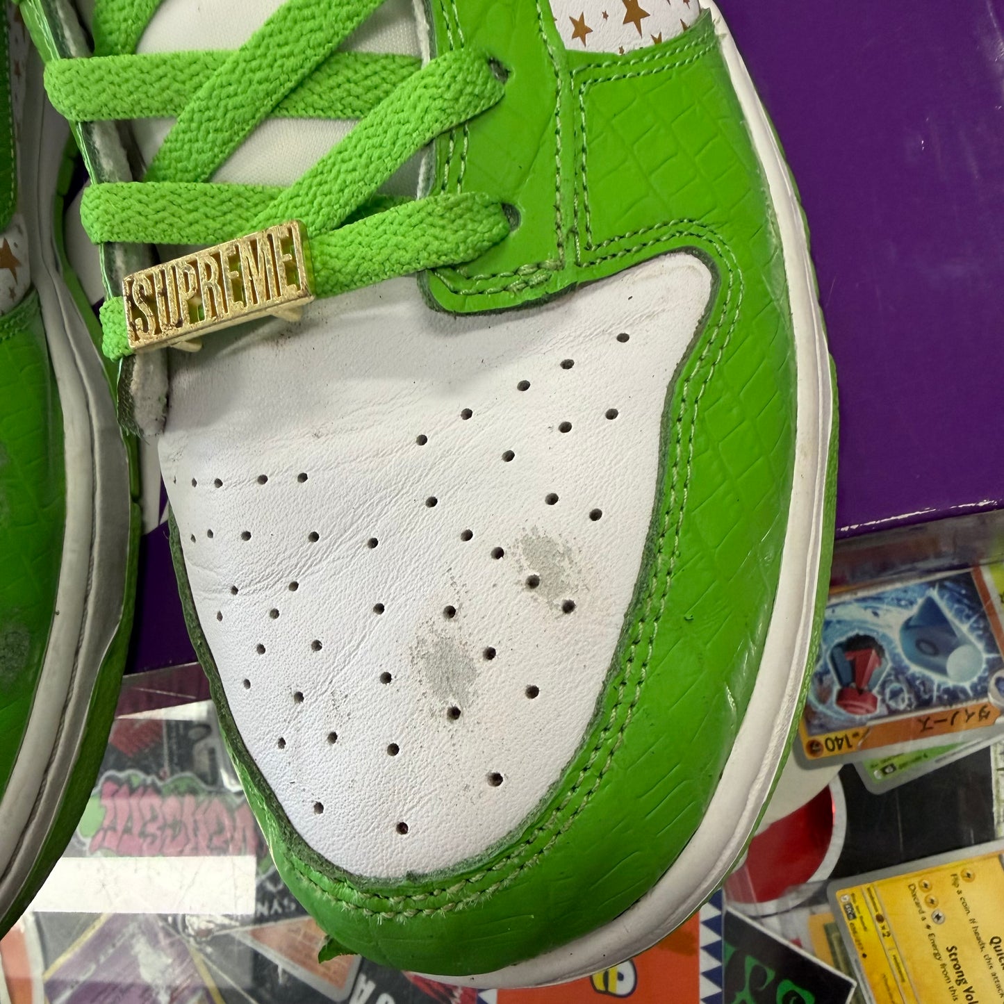 Nike SB Dunk low supreme stars mean green (2021) U