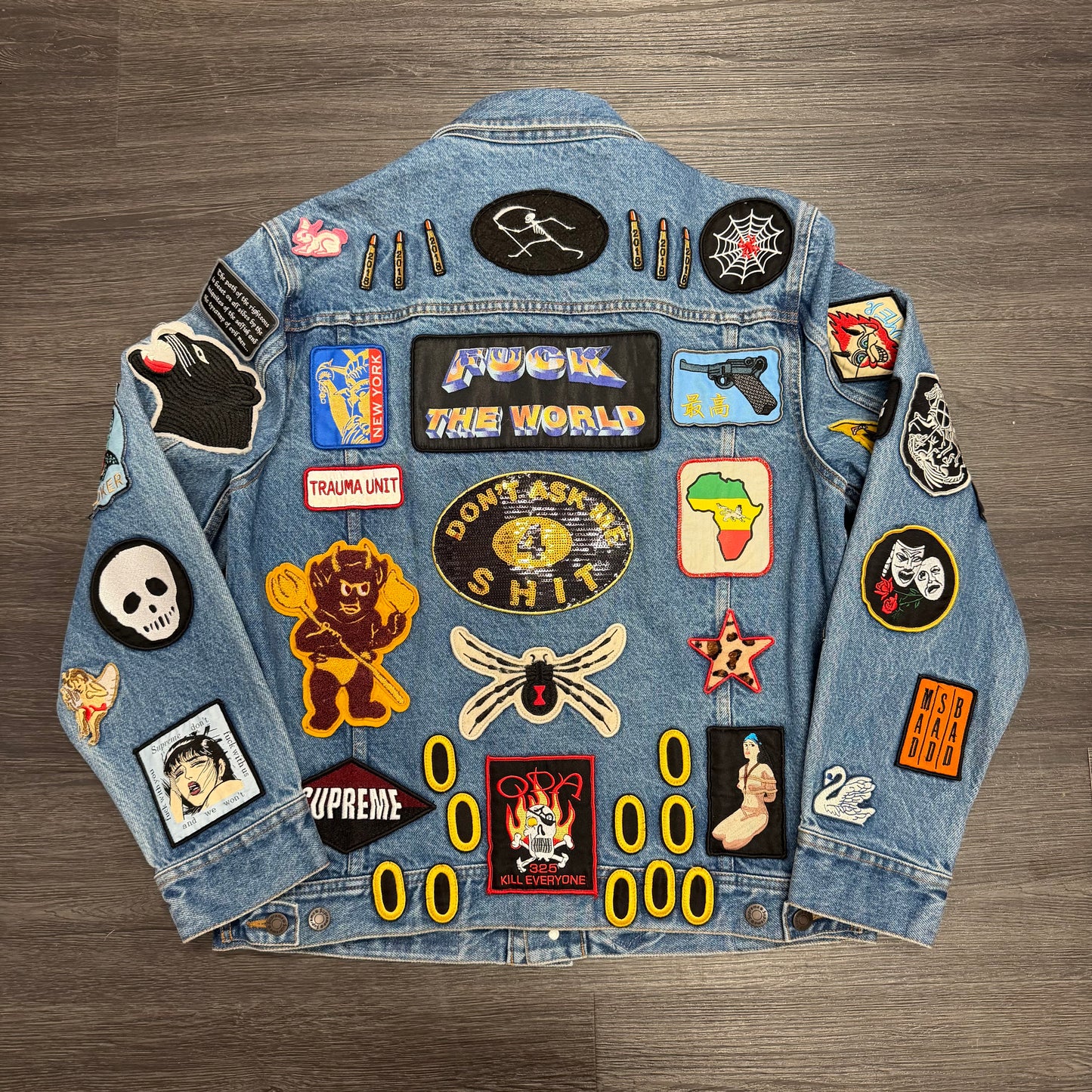 Supreme Patches Trucker Jacket