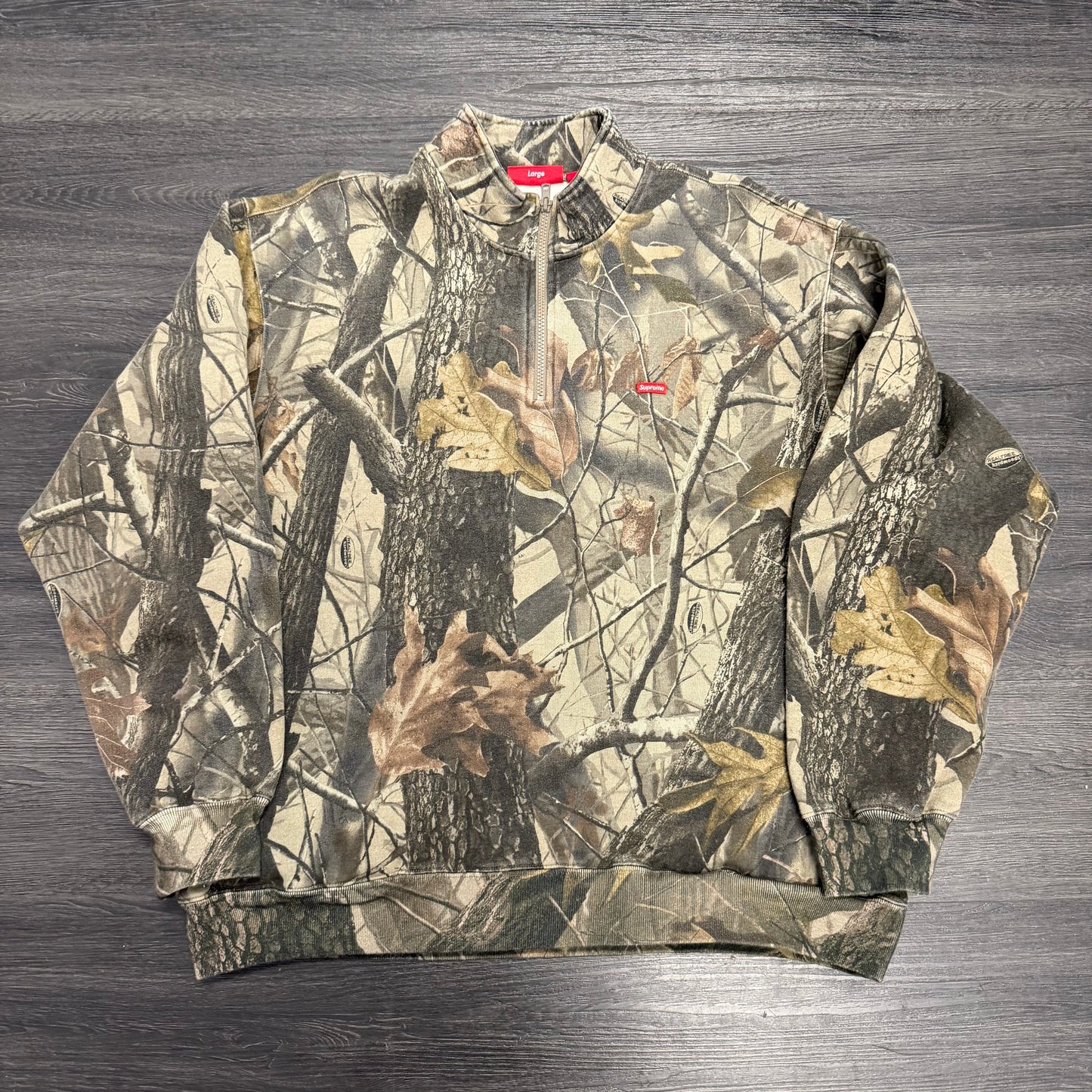 Supreme Real Tree Crewneck Zip