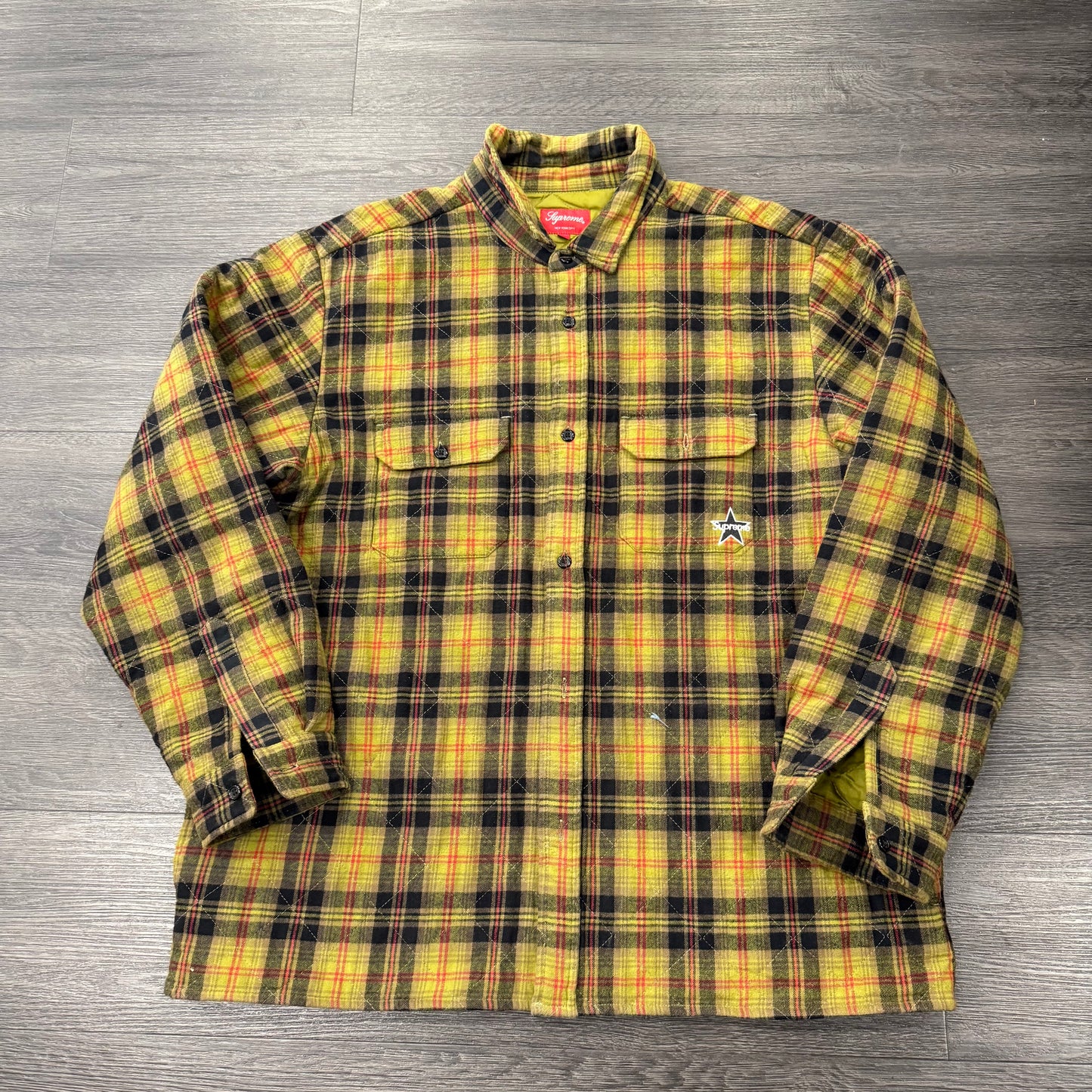 Supreme Padded Yellow Flannel