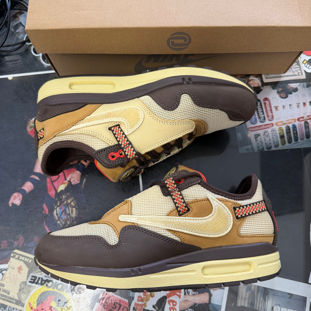 Nike Air Max 1 Travis Scott Cactus Jack Baroque Brown U8