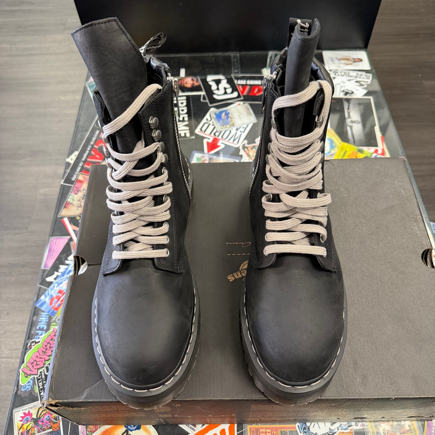 Dr. Martens 1460 DRKSHDW Quad Sole Steel Toe Boot