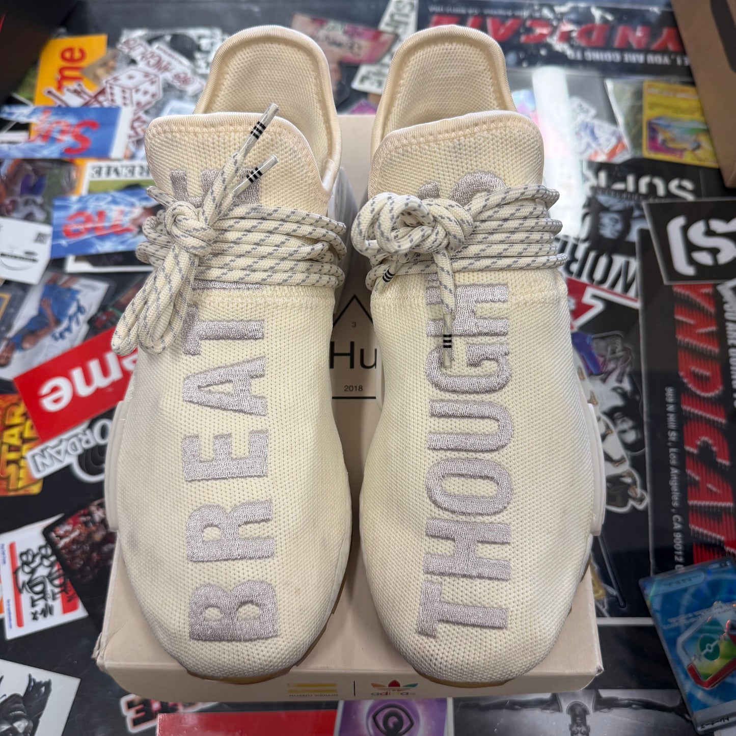 adidas NMD Hu Trail Pharrell Now Is Her Time Cream White