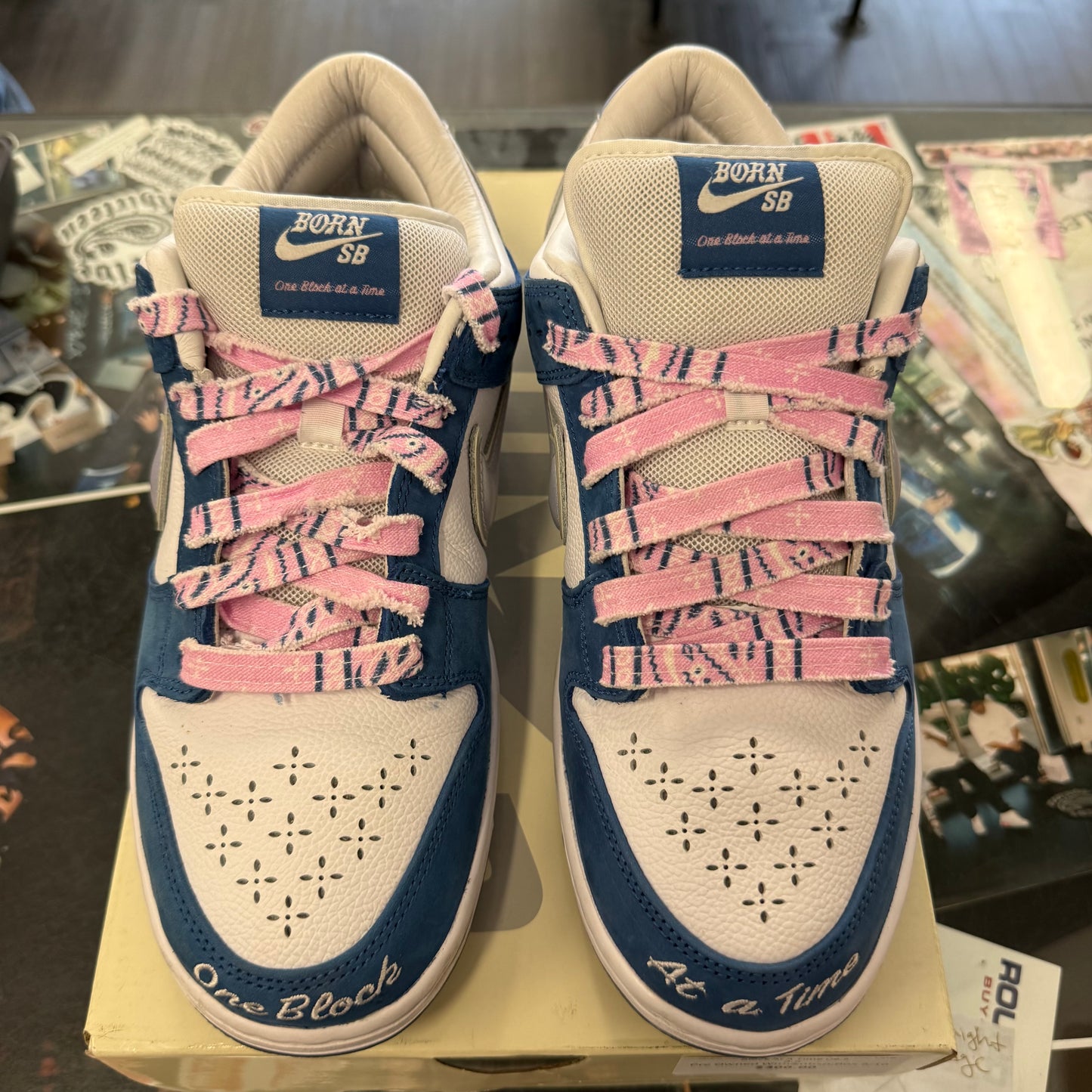 Nike SB Dunk Low Born X Raised One Block At A Time U9.5