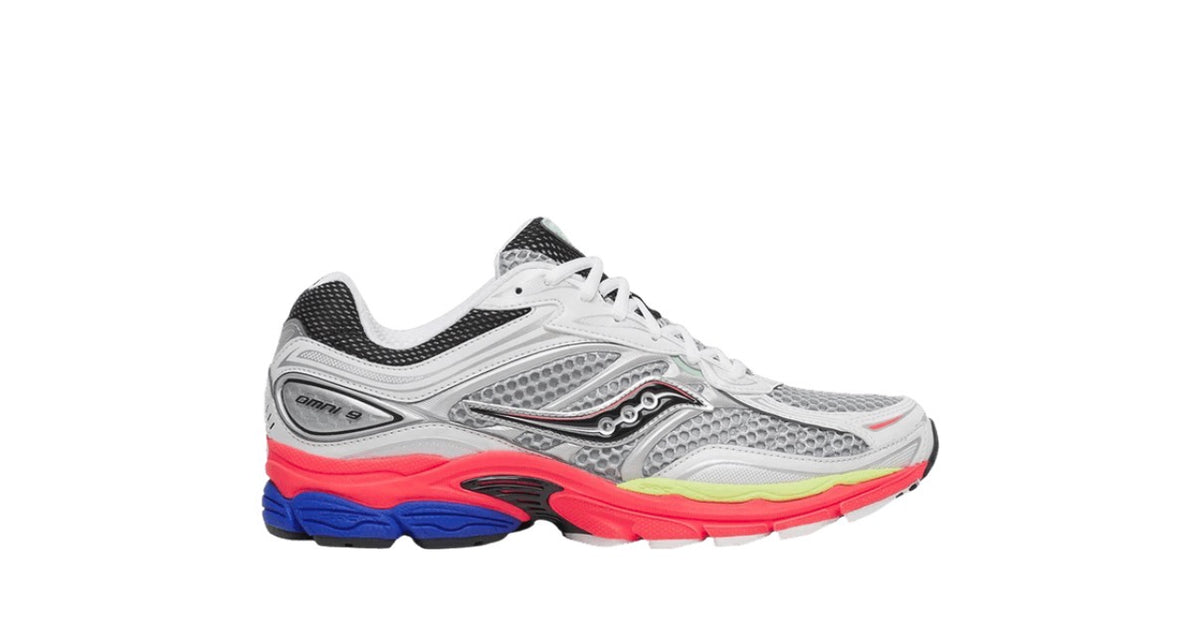 Saucony ProGrid Omni 9 White Silver Red
