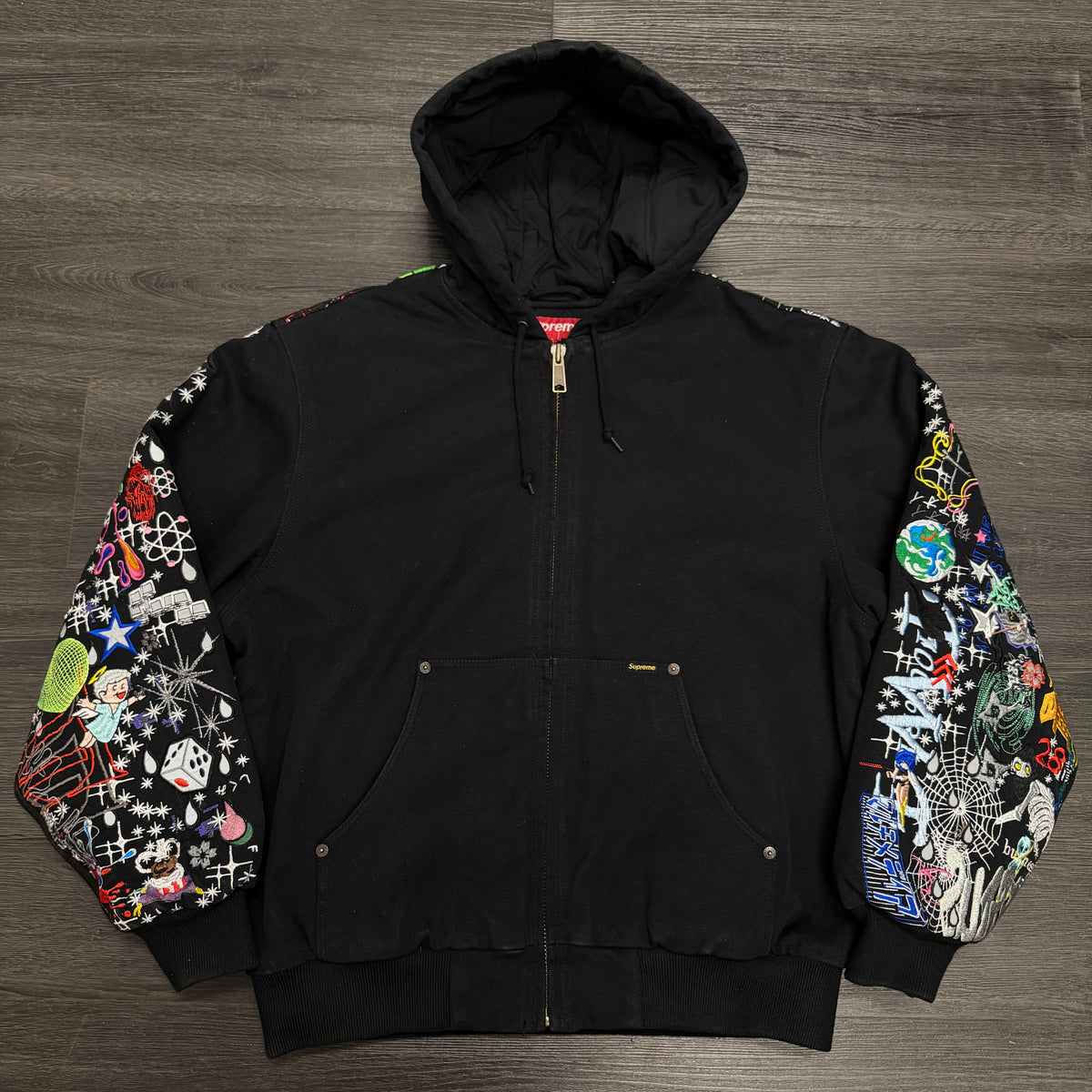 Supreme AOI Embroided Hooded Work Jacket