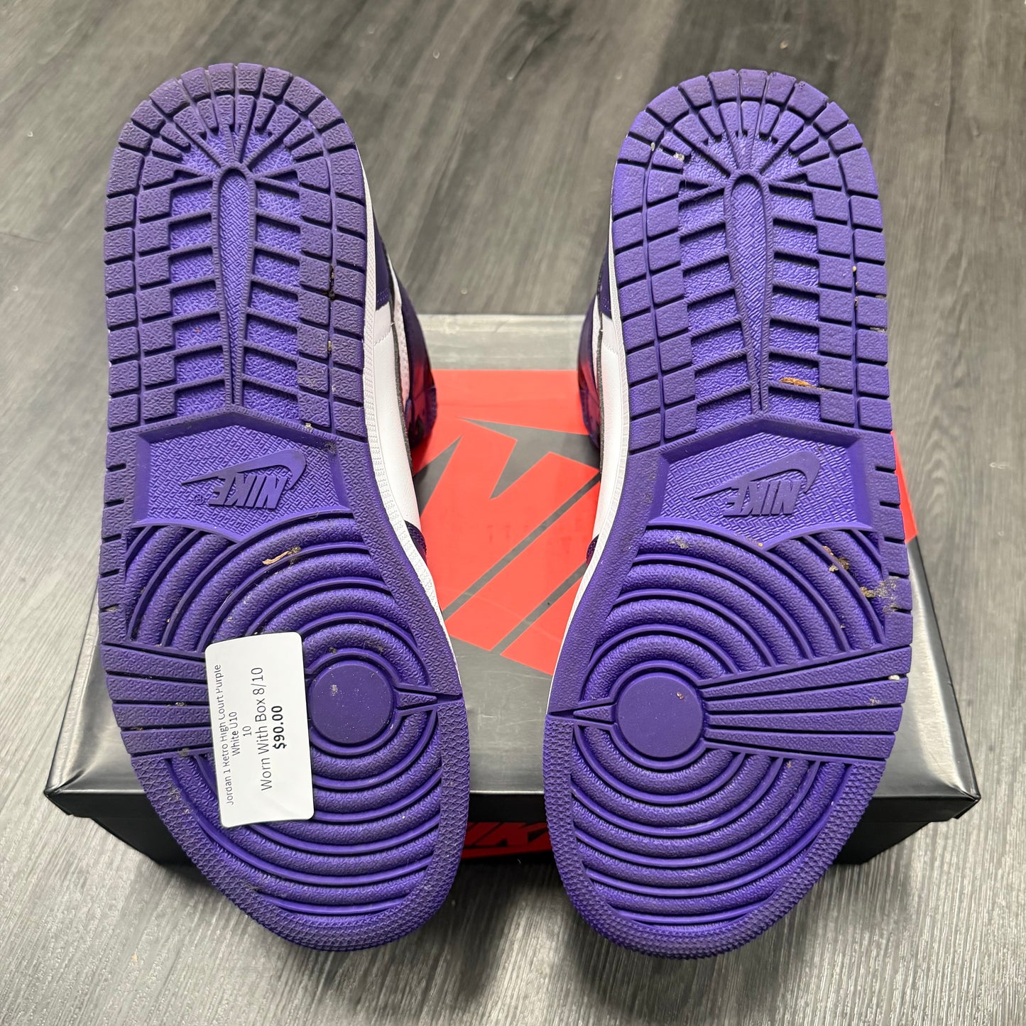 Jordan 1 Retro High Court Purple White U10