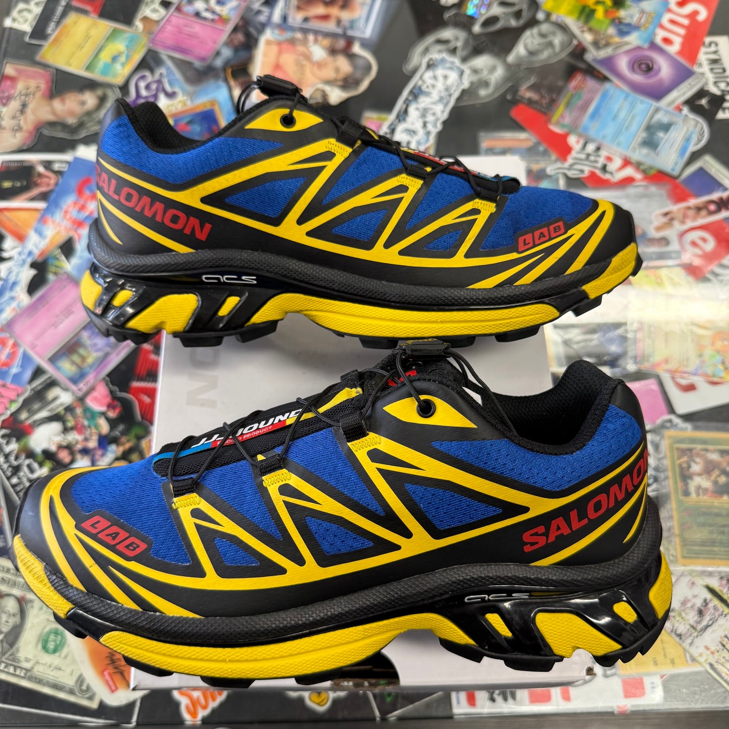 Salomon XT-6 JJJJound Nautical Blue Lemon