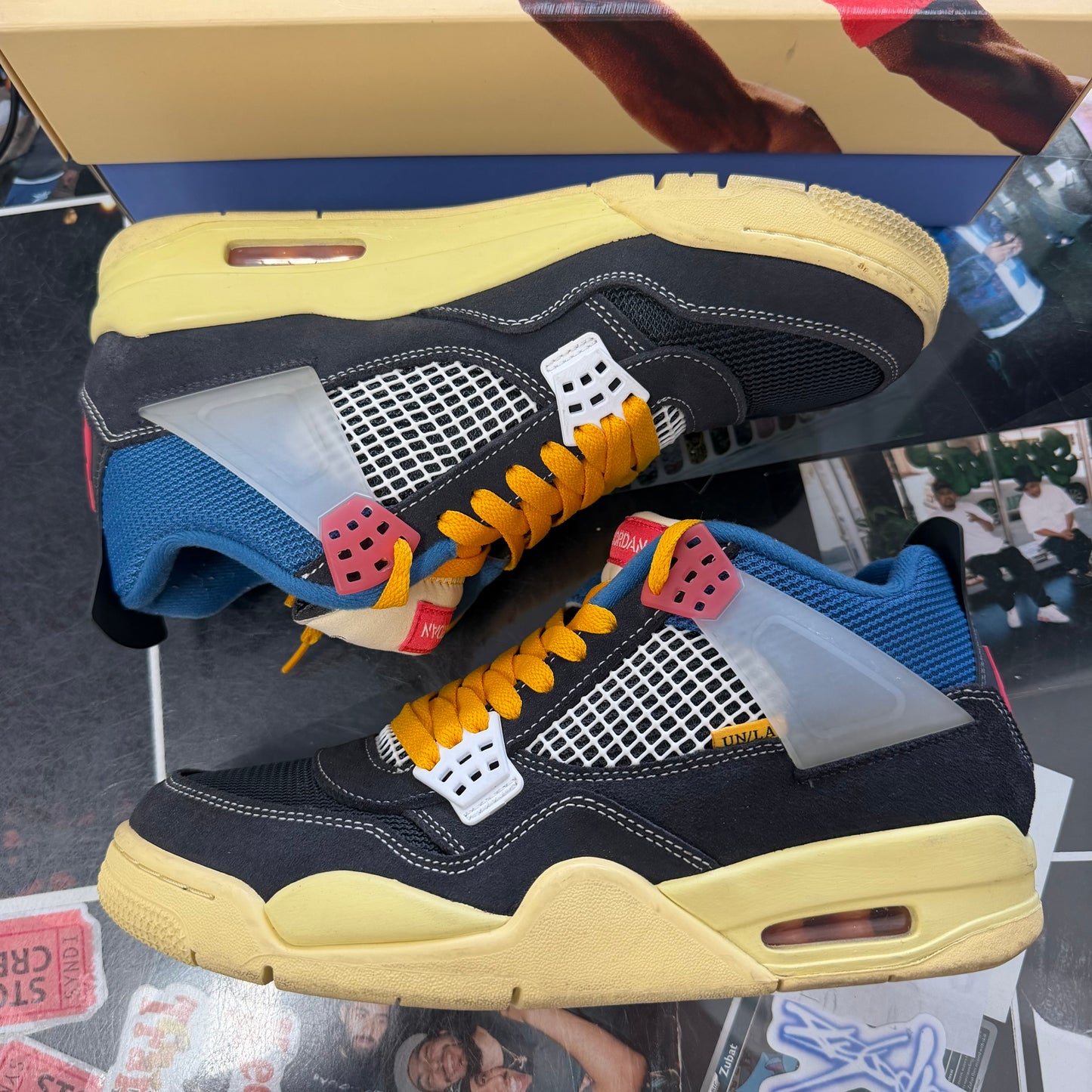 Jordan 4 Retro Union Off Noir U8.5
