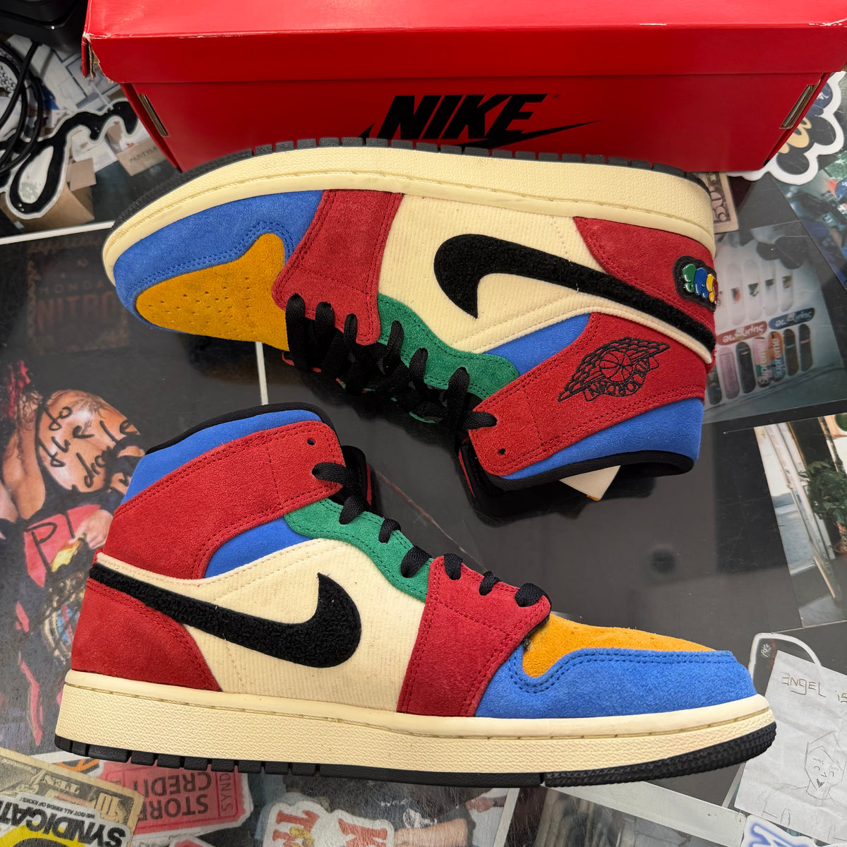 Jordan 1 Mid Fearless Blue The Great U9