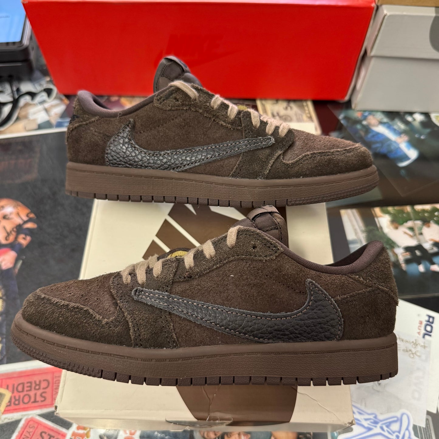 Jordan 1 Retro Low OG SP Travis Scott Velvet Brown (PS) U1.5Y