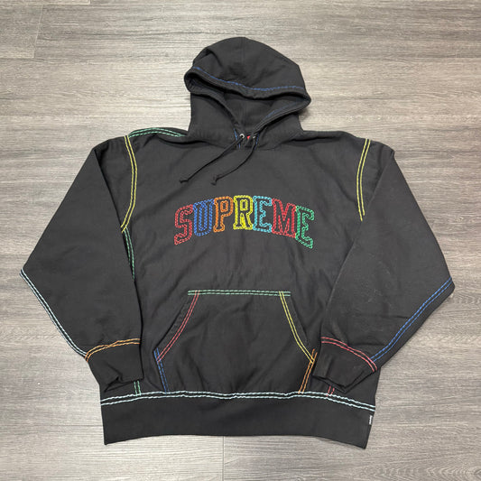 Supreme Arc Logo Rainbow Hoodie