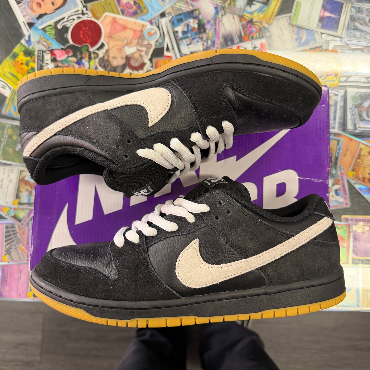Nike Dunk Low Pro SB Black White Gum U11