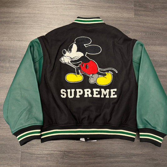 Supreme Number (N)ine Mickey Varsity Jacket Black