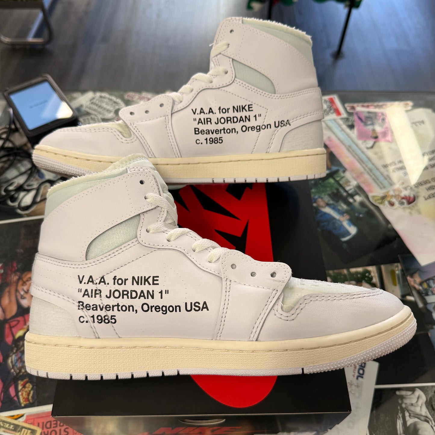 Jordan 1 Retro High Virgil Abloh Archive Alaska U9.5