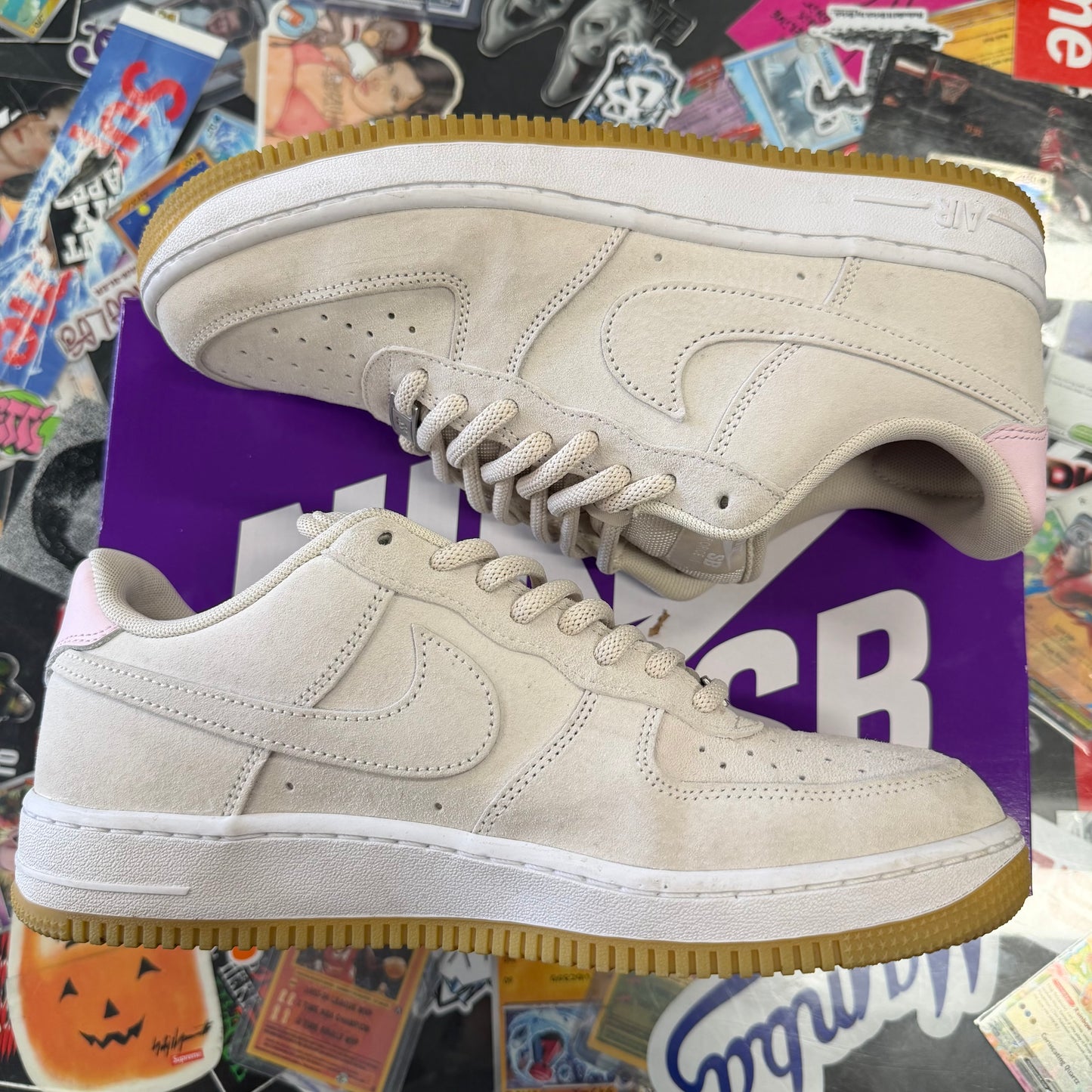 Nike Air Force 1 Low SB Light Orewood Brown Pink U9