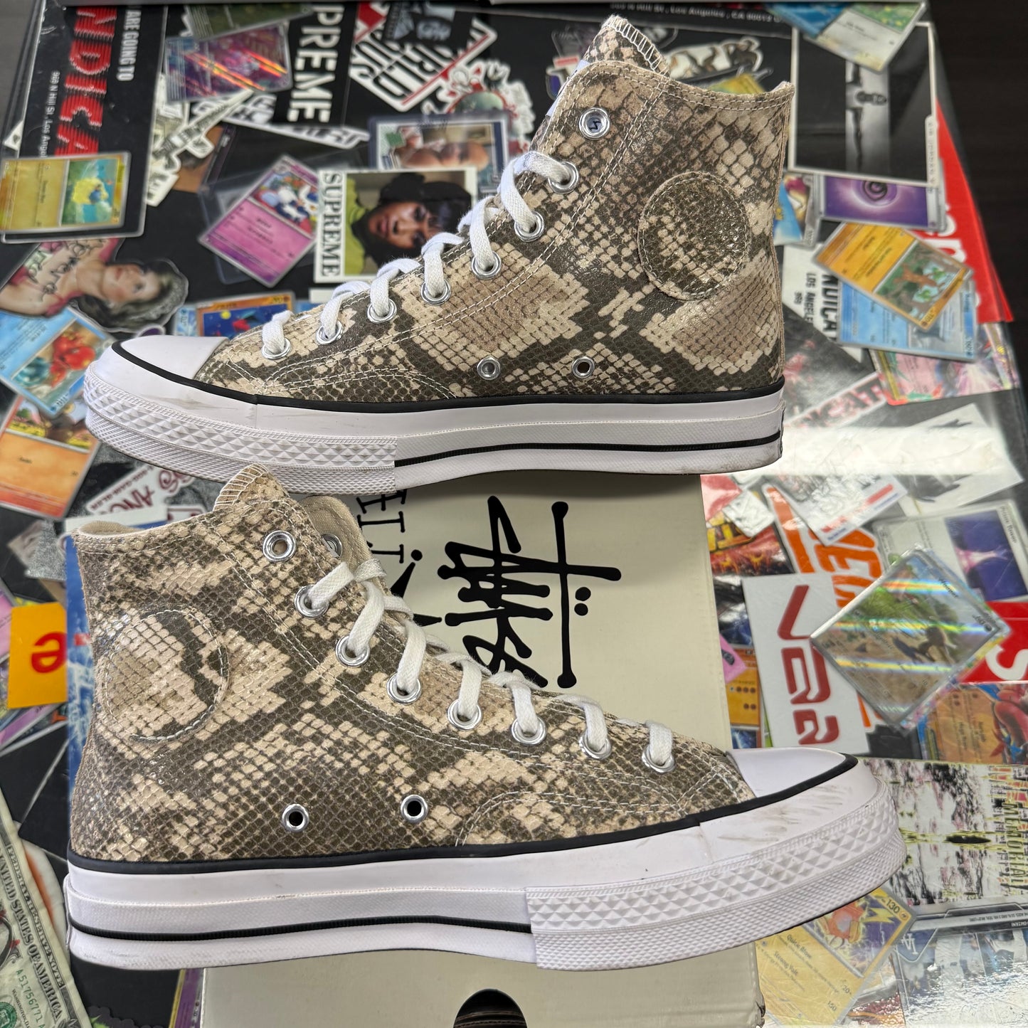 Converse Chuck Taylor All Star 70 Hi Stussy Snakeskin