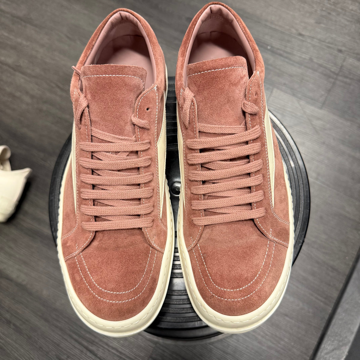 Rick Owens Lido Vintage Suede Dusty Pink Milk SS24