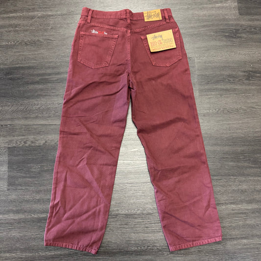 Stussy Big Ol Denim Burgundy