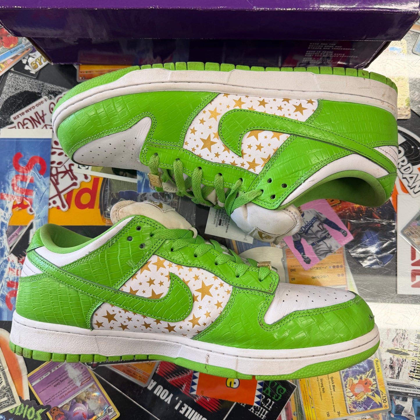 Nike SB Dunk low supreme stars mean green (2021) U