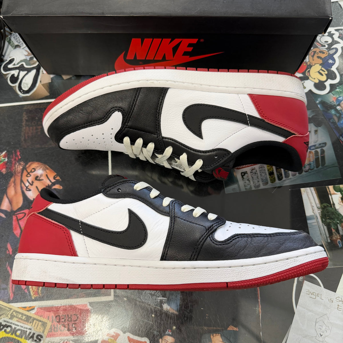 Jordan 1 Retro Low Black Toe 2023 U13