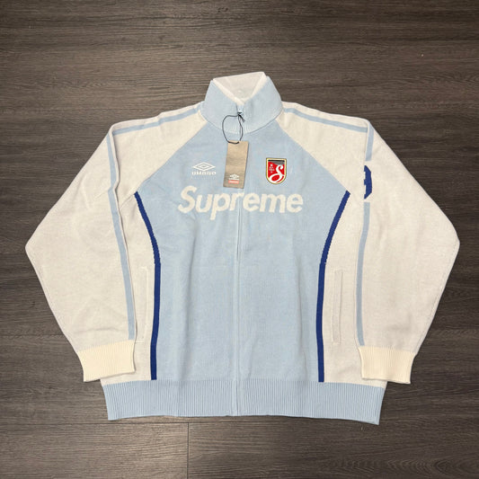Supreme Umbro Zip Up Sweater Light Blue