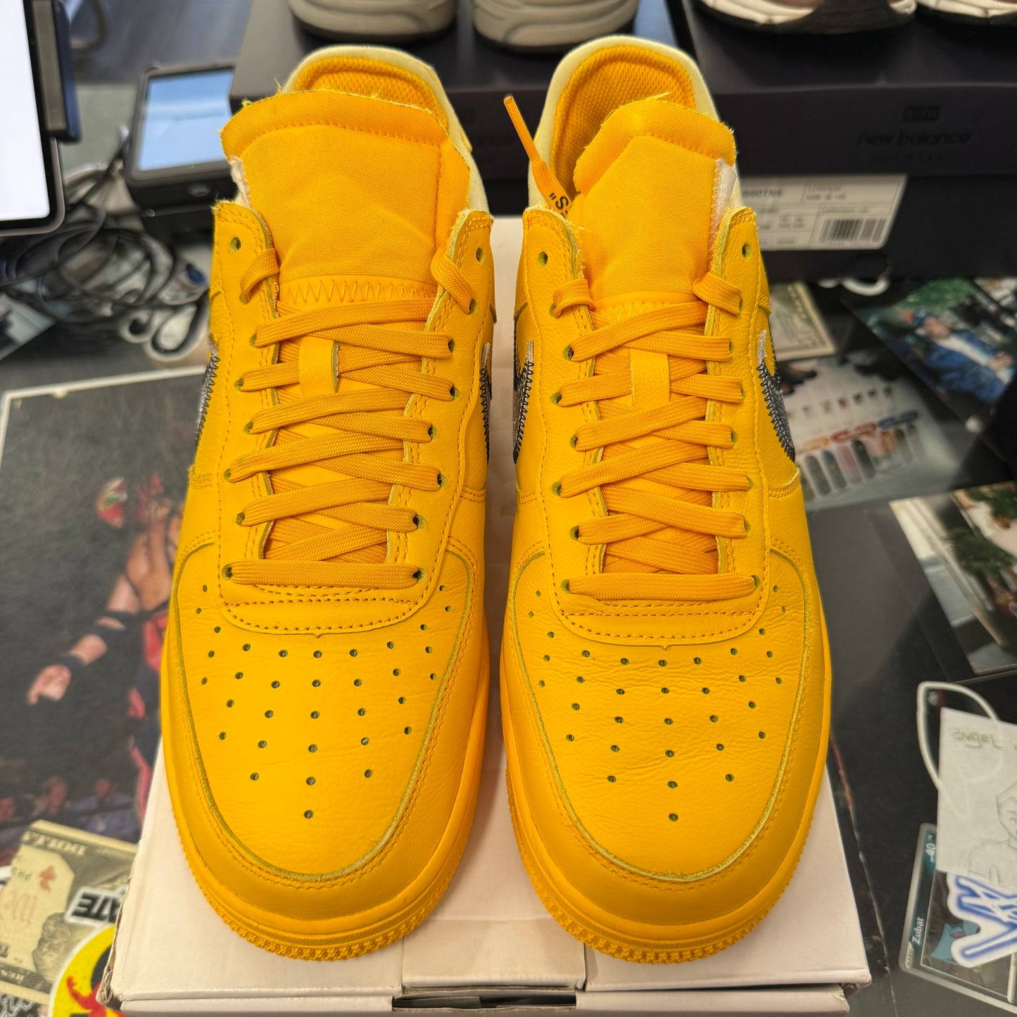 Nike Air Force 1 Low Off White ICA University Gold U8