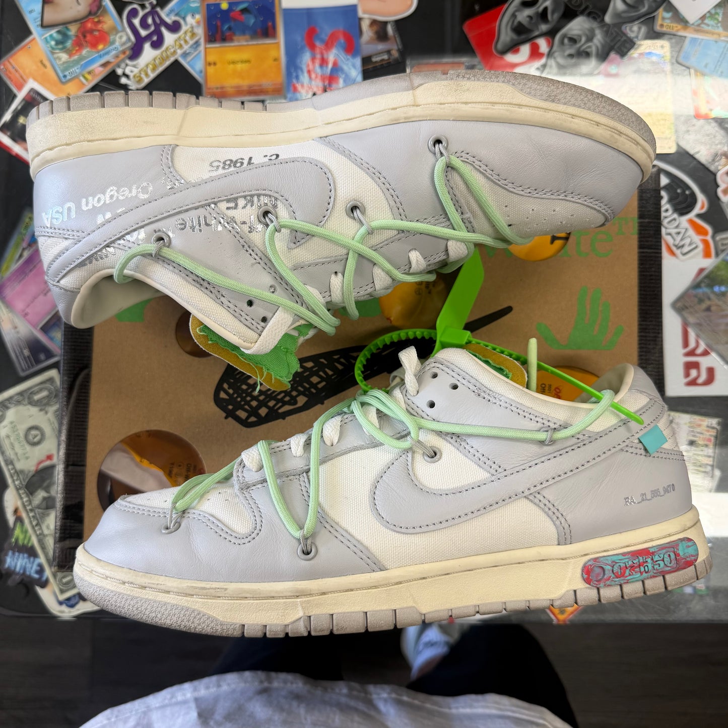Nike Dunk Low Off White Lot 7 U10.5