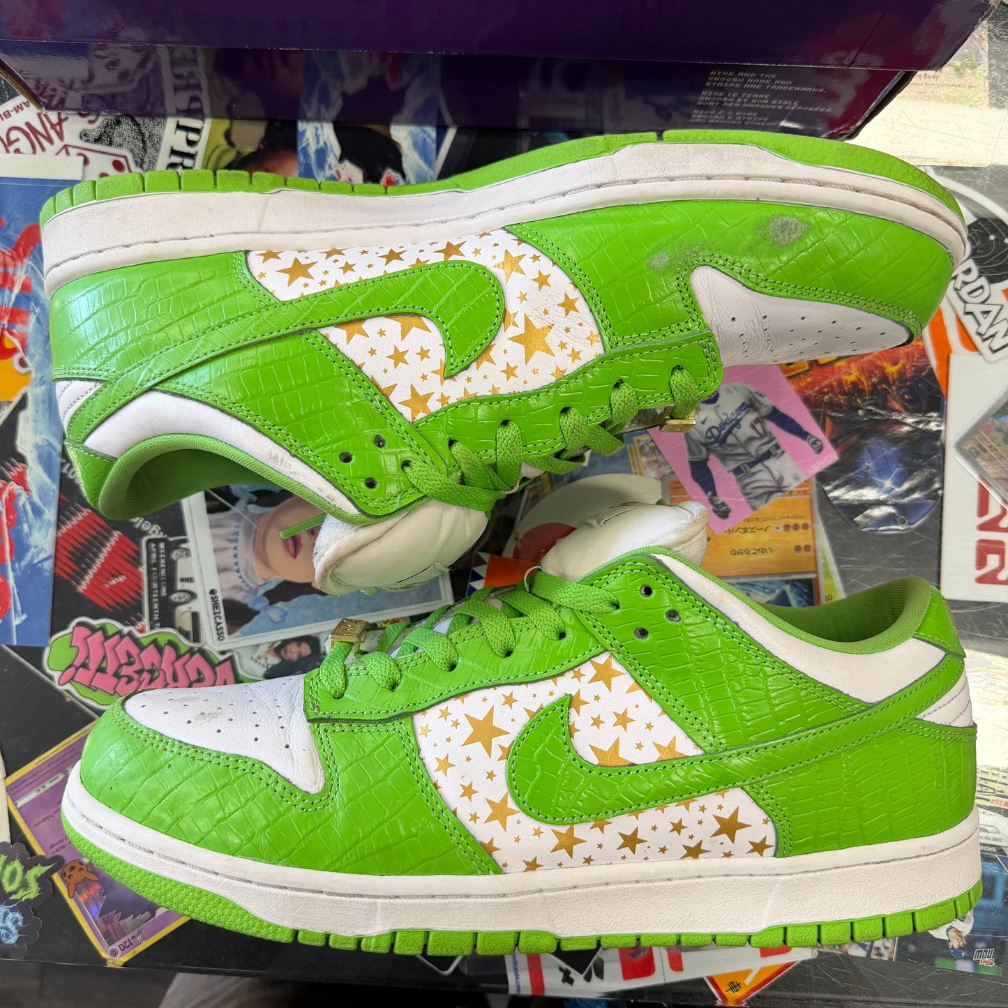 Nike SB Dunk low supreme stars mean green (2021) U