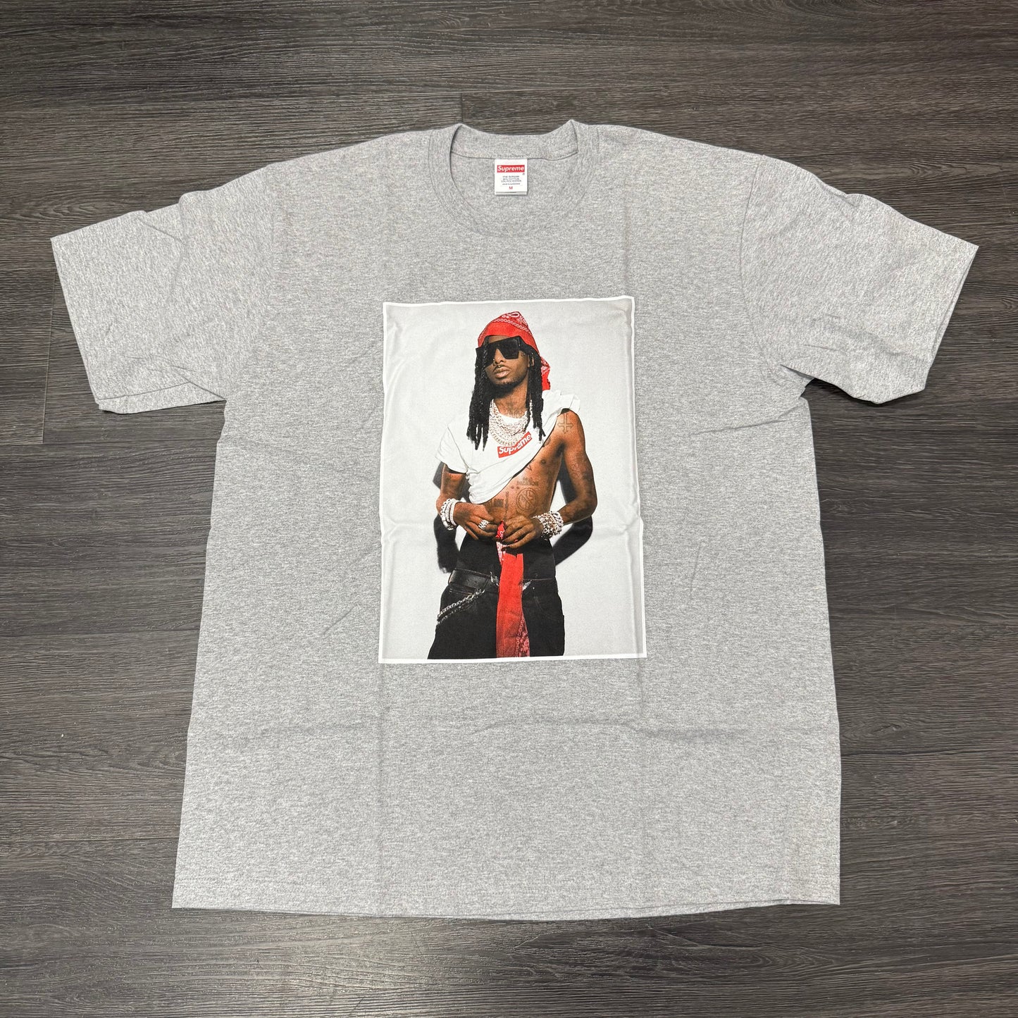 Supreme Playboi Carti Tee Heather Grey