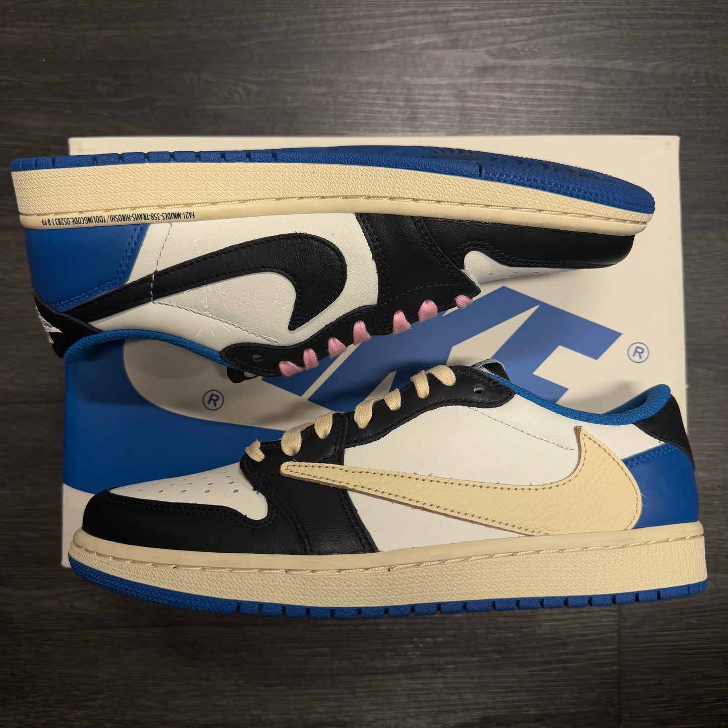 Jordan 1 Retro Low Fragment Travis Scott U6.5