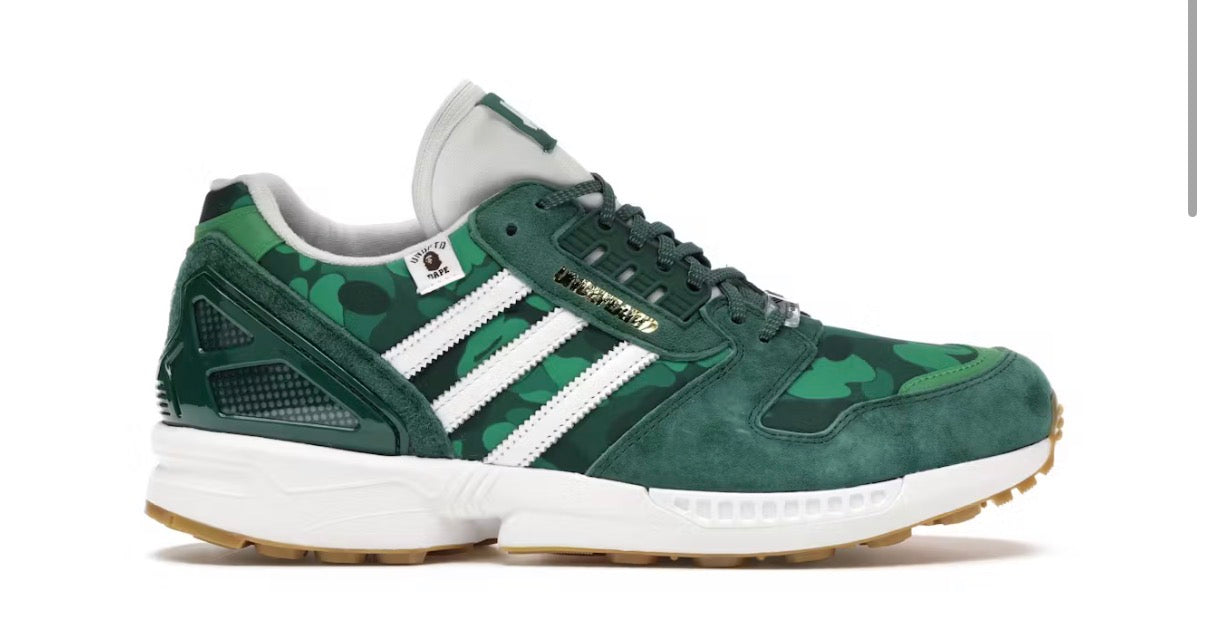 Adidas ZX 8000 Bape Undefeated Green