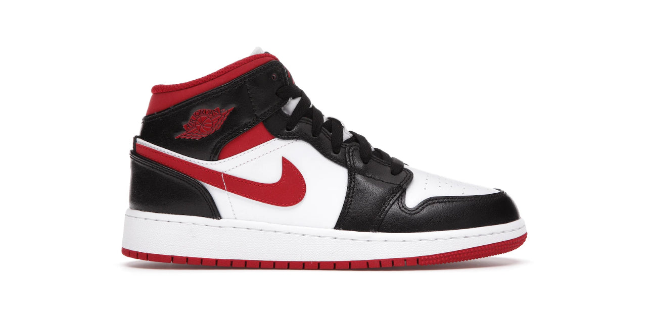 Jordan 1 Mid Gym Red Black White (GS)